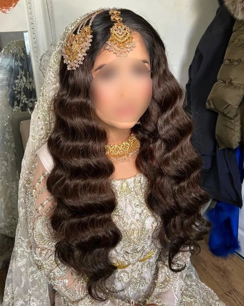 Beautiful Baby Pink & Gold Bridal Set