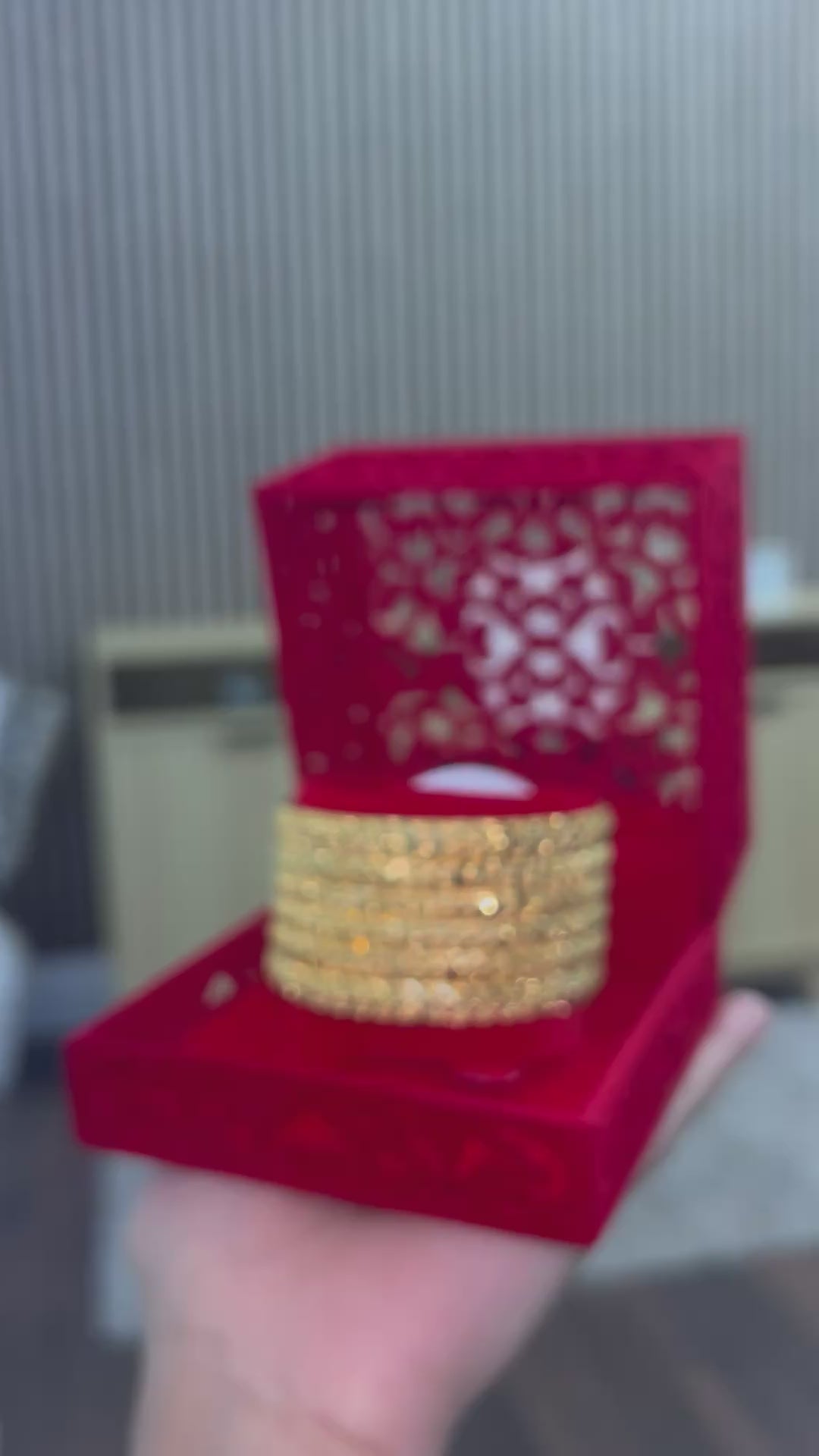 Gold Finish - Noorani Gold Plated - 6 Bangles
