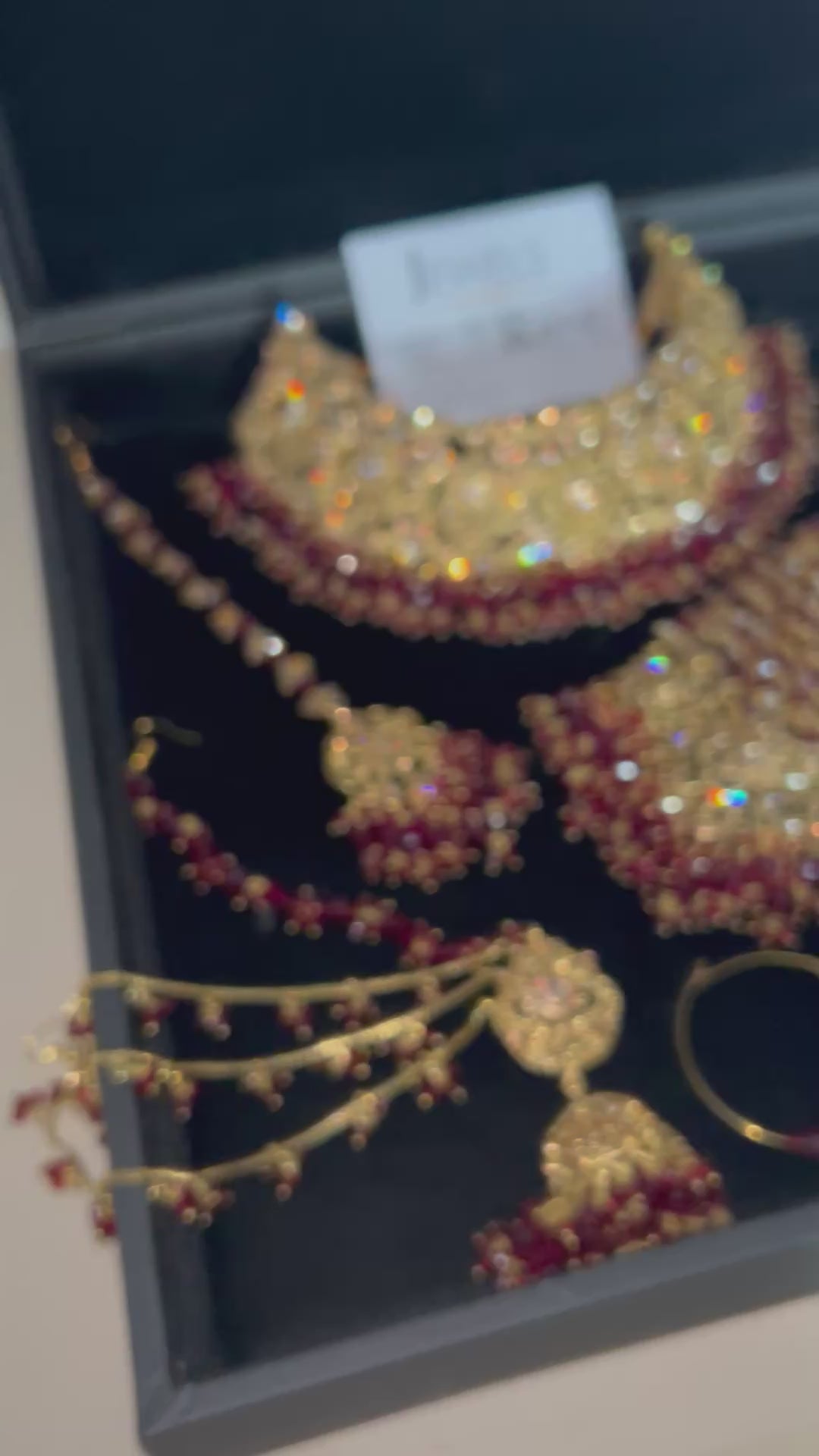 Trending Maroon Full Bridal Jewellery Set/ Style 385