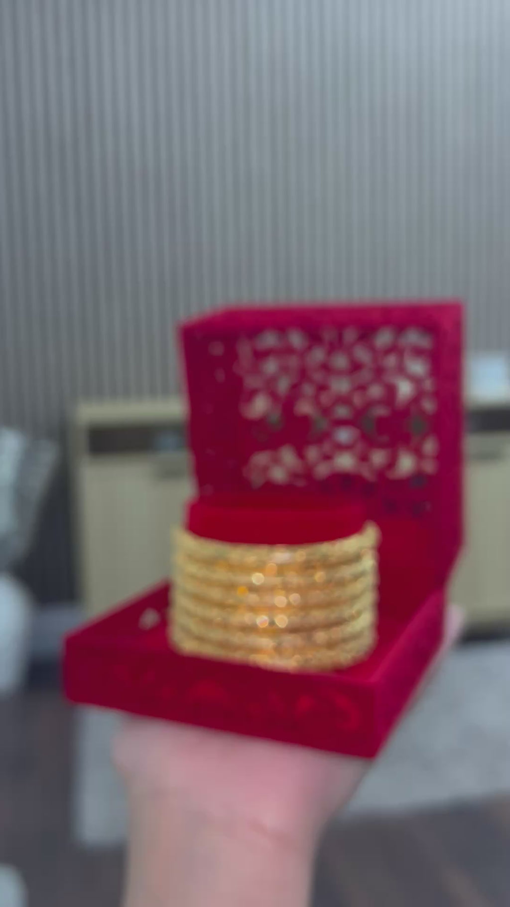 Gold Finish -Noor E Sona - Gold Plated - 6 Bangles